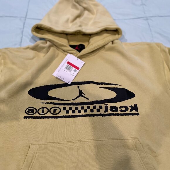NWT Mens Hoodie Nike Cactus Jack Jordan Large $175 FQ7821-308 Deal Sweatshirt - Picture 1 of 11